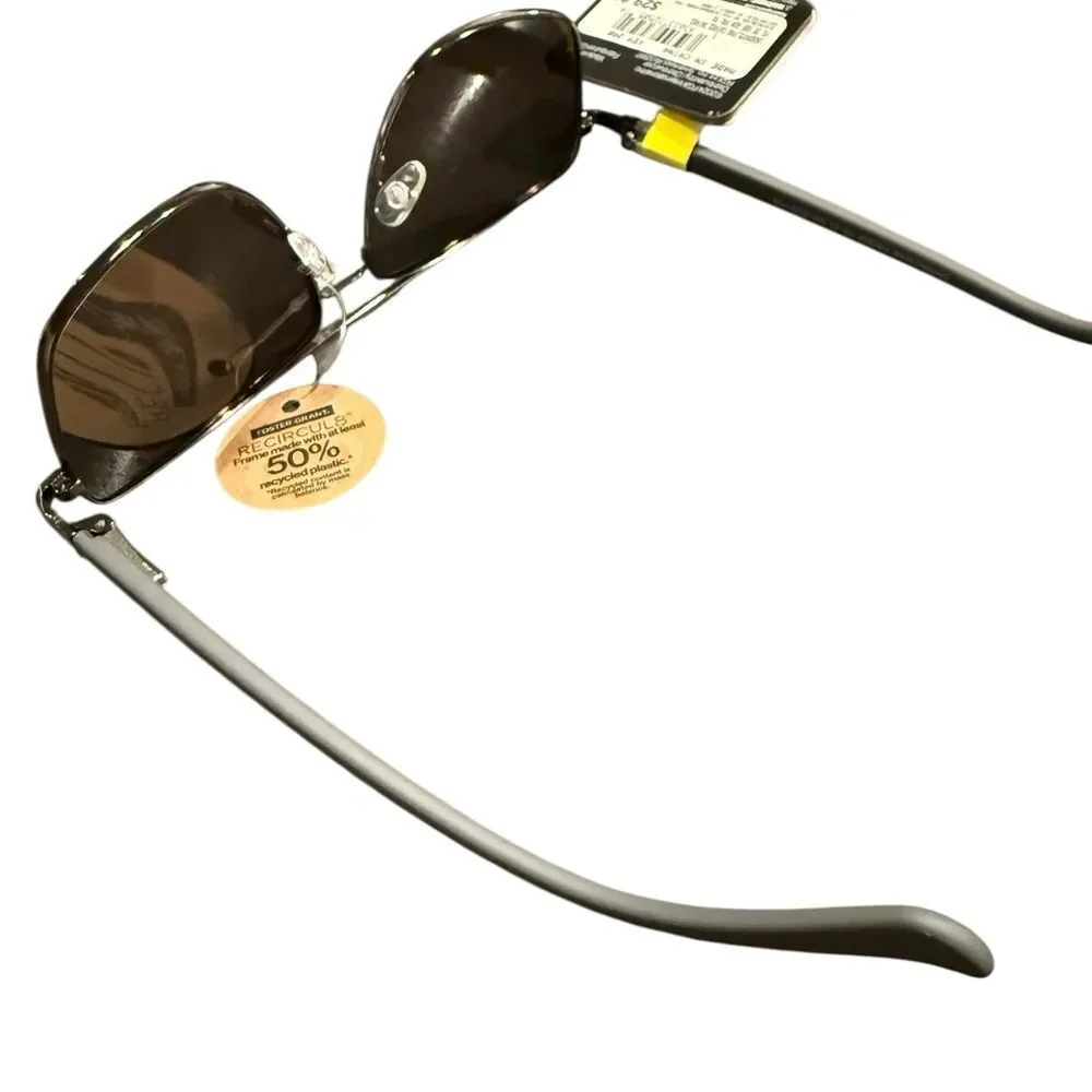 Foster Grant Polarized Aviator Sunglasses | Blue Mirror Lens | NWT